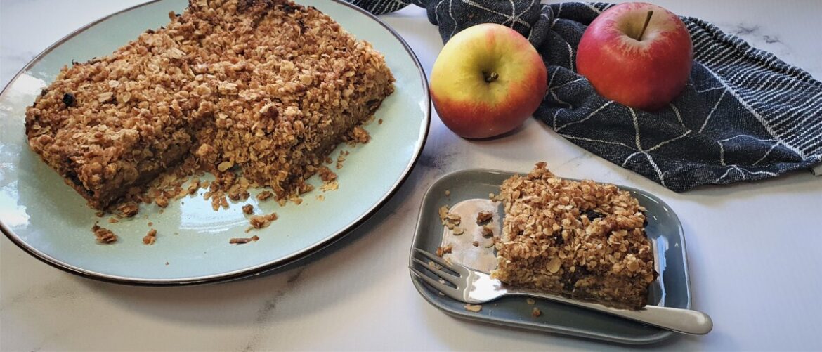 Havermout plaatkoek met appel