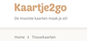 Kaartje2go trouwkaarten