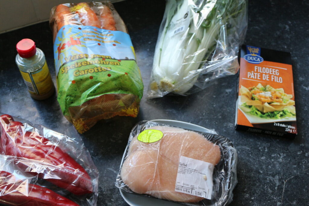 Ingrediënten zelf loempias maken