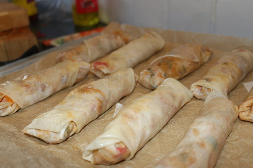 Loempia maken airfryer
