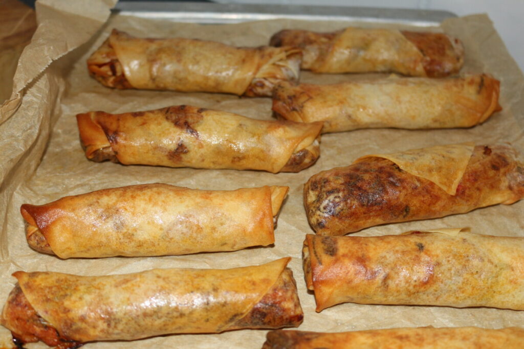 Loempia's uit de oven